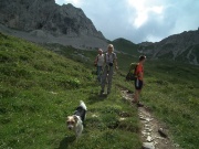 71 In alto la Bocchetta di Corna Piana  da dove siamo scesi